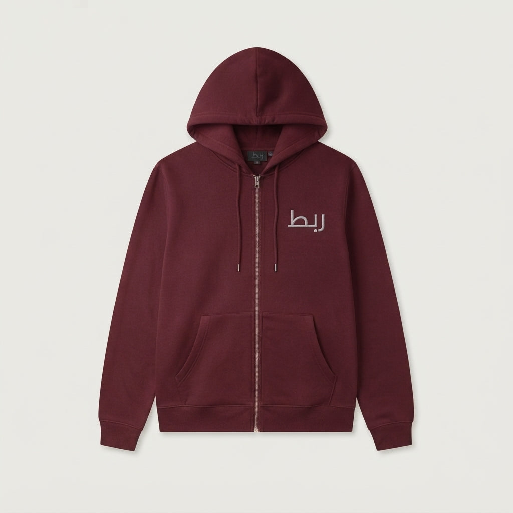 Maroon Zipper